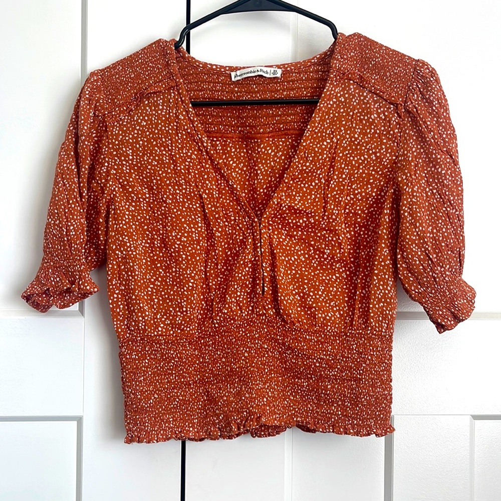 Abercrombie & Fitch Pol- A-Dot Blouse | Perfect for Fall!